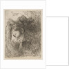 Head of an old man looking down, facing Left, from the series of 'Small Heads in …, ca. 1645-1650 by Giovanni Benedetto Castiglione