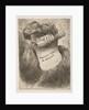 Man holding a scroll in front of his face, from the series of 'Small Heads in Ori…, ca. 1645-1650 by Giovanni Benedetto Castiglione