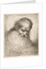 A bearded man wearing a cap looking down to the right, from the series 'Heads in Or…, ca. 1648-50 by Giovanni Benedetto Castiglione