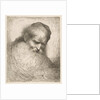 A bearded man wearing a cap looking down to the right, from the series 'Heads in Or…, ca. 1648-50 by Giovanni Benedetto Castiglione