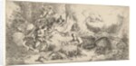 Nativity with God the Father and angels, ca. 1647-50 by Giovanni Benedetto Castiglione