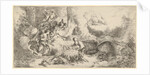 Nativity with God the Father and angels, ca. 1647-50 by Giovanni Benedetto Castiglione
