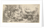Nativity with God the Father and angels, ca. 1647-50 by Giovanni Benedetto Castiglione