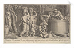 Vintage scene, 1704 by Giovanni Girolamo Frezza