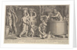Vintage scene, 1704 by Giovanni Girolamo Frezza