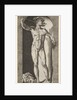 Plate 14: Mercury standing in a niche playing his pipes, with the severed head of an old m…, 1526 by Giovanni Jacopo Caraglio