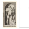 Plate 15: Hercules standing in a niche, wearing a lion skin and holding a club, viewed fro…, 1526 by Giovanni Jacopo Caraglio