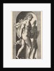 Plate 8: Prosperpina, standing in a niche, turning to the right while holding mantle in bo…, 1526 by Giovanni Jacopo Caraglio