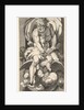 Plate 3: Jupiter emerging from a niche, riding an eagle and holding a thunderbolt in his l…, 1526 by Giovanni Jacopo Caraglio