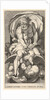 Plate 3: Jupiter emerging from a niche, riding an eagle and holding a thunderbolt in his l…, 1526 by Giovanni Jacopo Caraglio