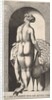 Plate 4: Juno standing in a niche, viewed from behind, stroking a peacock to her right, fr…, 1526 by Giovanni Jacopo Caraglio