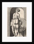 Plate 4: Juno standing in a niche, viewed from behind, stroking a peacock to her right, fr…, 1526 by Giovanni Jacopo Caraglio