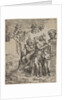 Pan seated near a female figure holding a cornucopia, at right …, ca. 1550-60 by Giulio Bonasone