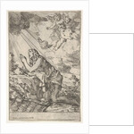 Penitent Magdalen kneeling on a rocky ground before a skull and bones, an ointment …, ca. 1640-55 by Giulio Carpioni