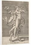Satyr carrying a nymph, whose right arm is wrapped around the satyr's neck, with a …, ca. 1505-62 by Antonio Salamanca
