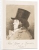 Plate 1 from 'Los Caprichos': Self-portrait of Goya, 1799 by Francisco Goya