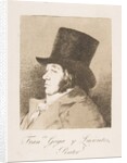 Plate 1 from 'Los Caprichos': Self-portrait of Goya, 1799 by Francisco Goya