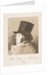 Plate 1 from 'Los Caprichos': Self-portrait of Goya, 1799 by Francisco Goya