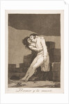 Plate 10 from 'Los Caprichos': Love and death, 1799 by Francisco Goya