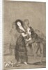 Plate 27 from 'Los Caprichos':Which of them is the more overcome?, 1799 by Francisco Goya
