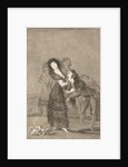 Plate 27 from 'Los Caprichos':Which of them is the more overcome?, 1799 by Francisco Goya