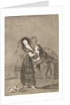 Plate 27 from 'Los Caprichos':Which of them is the more overcome?, 1799 by Francisco Goya