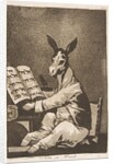 Plate 39 from 'Los Caprichos': And so was his grandfather., 1799 by Francisco Goya