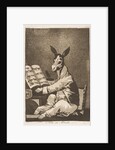 Plate 39 from 'Los Caprichos': And so was his grandfather., 1799 by Francisco Goya