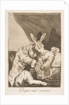 Plate 40 from 'Los Caprichos': Of what ill will he die?, 1799 by Francisco Goya