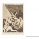 Plate 40 from 'Los Caprichos': Of what ill will he die?, 1799 by Francisco Goya
