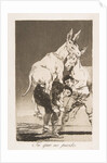 Plate 42 from 'Los Caprichos': Thou who canst not, 1799 by Francisco Goya