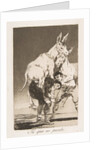 Plate 42 from 'Los Caprichos': Thou who canst not, 1799 by Francisco Goya
