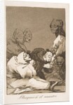 Plate 47 from 'Los Caprichos':A gift for the master, 1799 by Francisco Goya