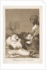 Plate 47 from 'Los Caprichos':A gift for the master, 1799 by Francisco Goya