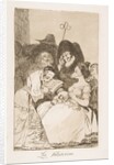 Plate 57 from 'Los Caprichos':The filiation, 1799 by Francisco Goya