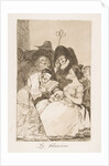 Plate 57 from 'Los Caprichos':The filiation, 1799 by Francisco Goya