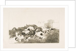 Plate 22 from 'The Disasters of War': 'Even worse. by Francisco Goya