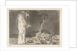 Plate 2 from the 'Disparates': Folly of Fear, ca. 1816-23 by Francisco Goya