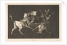 Plate D from the 'Disparates': Fools-'or Little Bulls' - folly, ca. 1816-23 by Francisco Goya