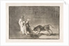 Plate 6 from 'The Tauromaquia':The Moors make a different play in the ring calling the bul…, 1816 by Francisco Goya