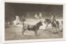 Plate 27 from the 'Tauromaquia': The celebrated picador, Fernando del Toro, draws the fier…, 1816 by Francisco Goya