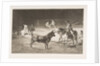 Plate 27 from the 'Tauromaquia': The celebrated picador, Fernando del Toro, draws the fier…, 1816 by Francisco Goya