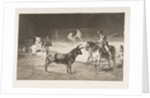 Plate 27 from the 'Tauromaquia': The celebrated picador, Fernando del Toro, draws the fier…, 1816 by Francisco Goya