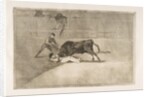 Plate 33 from the 'Tauromaquia': The unlucky death of Pepe Illo in the ring at Madrid., 1816 by Francisco Goya