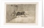 Plate 33 from the 'Tauromaquia': The unlucky death of Pepe Illo in the ring at Madrid., 1816 by Francisco Goya