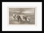 Plate 2 of the 'Tauromaquia': Another way of hunting on foot, 1816 by Francisco Goya