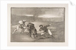 Plate 2 of the 'Tauromaquia': Another way of hunting on foot, 1816 by Francisco Goya