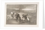 Plate 2 of the 'Tauromaquia': Another way of hunting on foot, 1816 by Francisco Goya