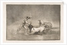 Plate 9 of the 'Tauromaquia': A Spanish knight kills the bull after having lost his horse., 1816 by Francisco Goya