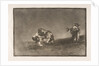 Plate 16 of the 'Tauromaquia': The same man throws a bull in the ring at Madrid., 1816 by Francisco Goya